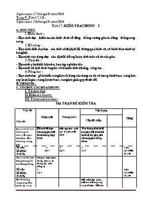 Giáo án Hình học lớp 7 - Tuần 9